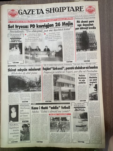 Gazeta Shqiptare 1996-09-04